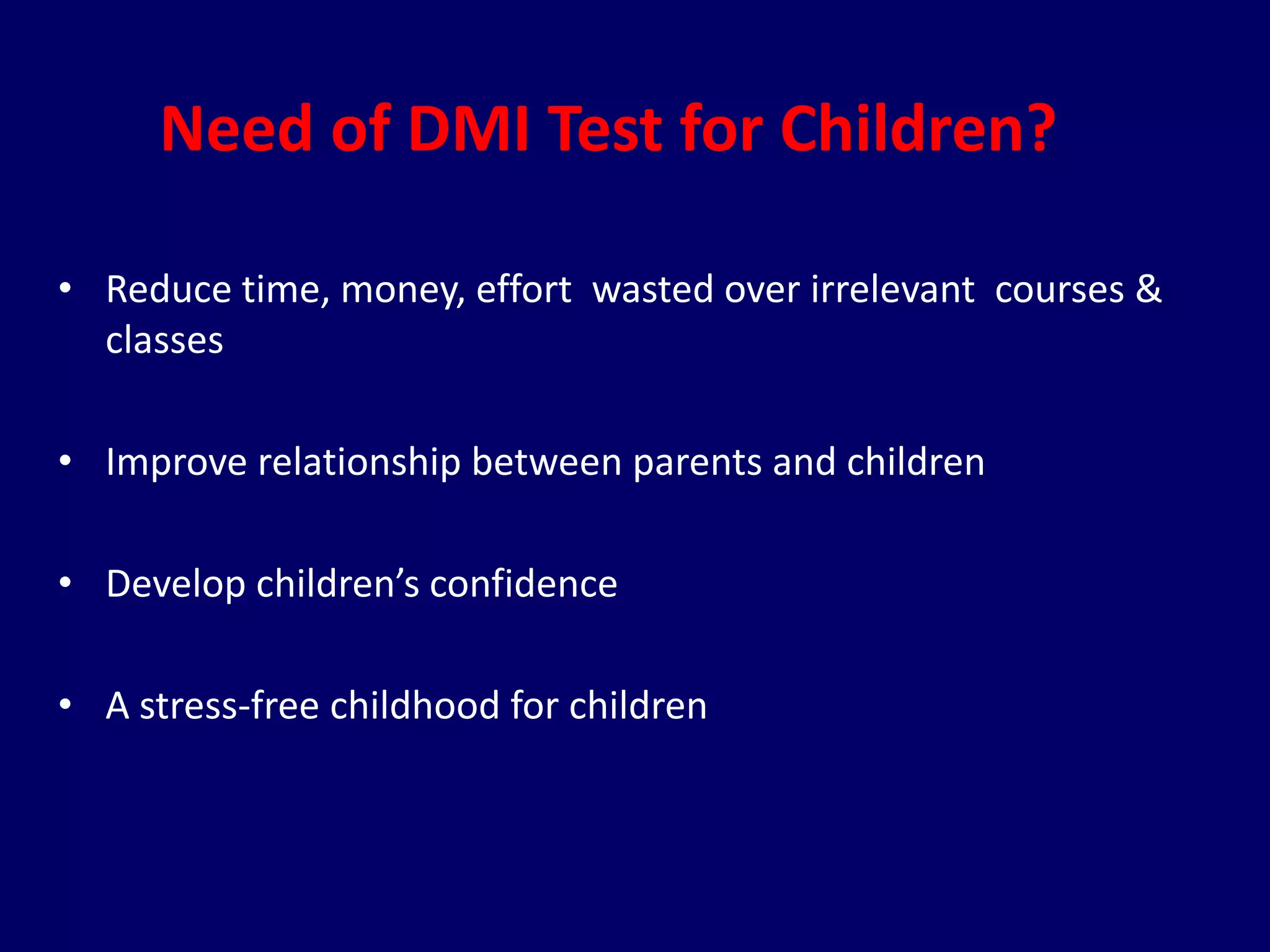 DMIT (Dermatoglyphics Multiple Intelligence Test) | PPTX