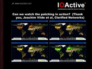 Can we watch the patching in action? (Thank
you, Joachim Viide et al, Clarified Networks)
 