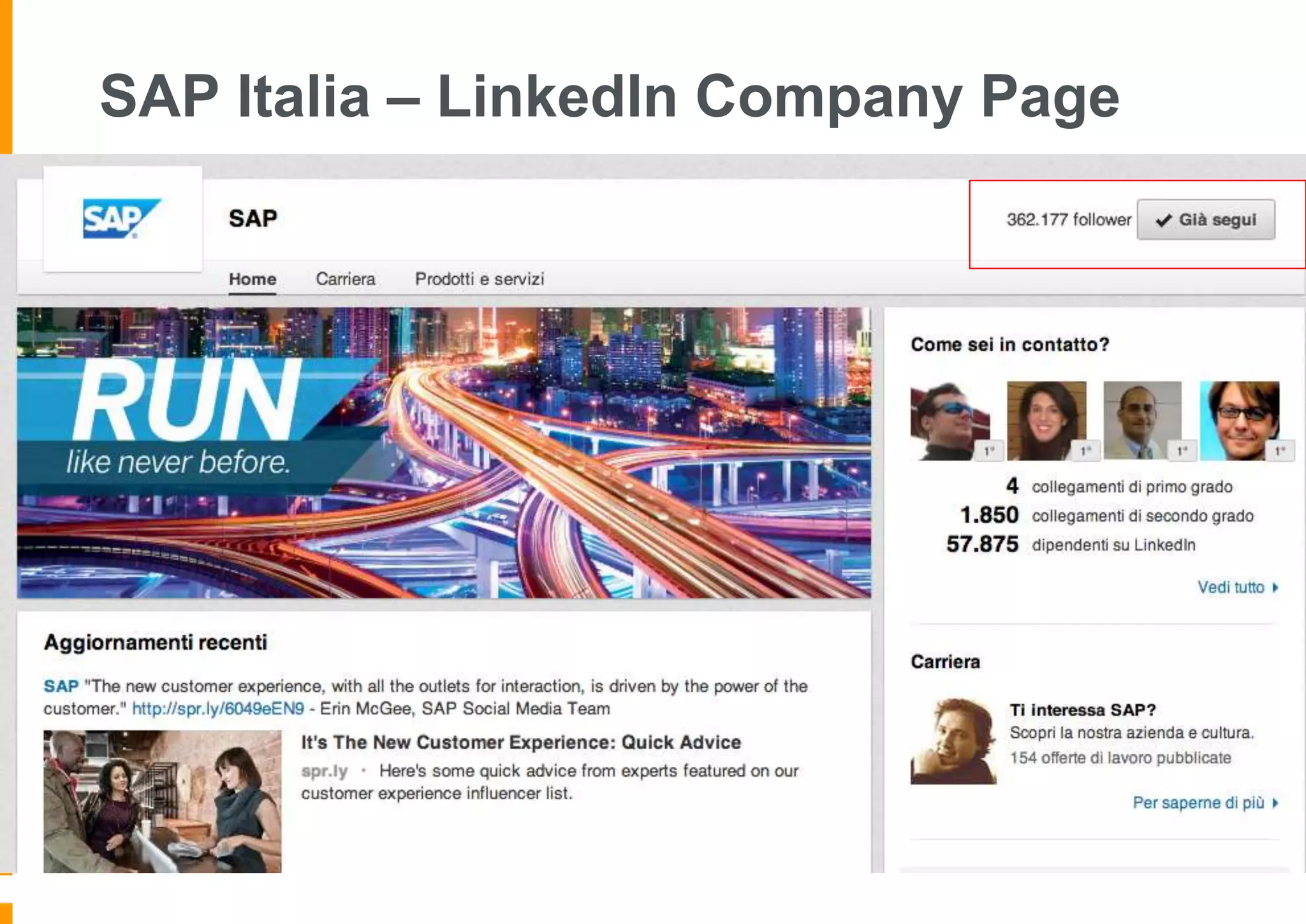 SAP Italia – LinkedIn Company Page

 