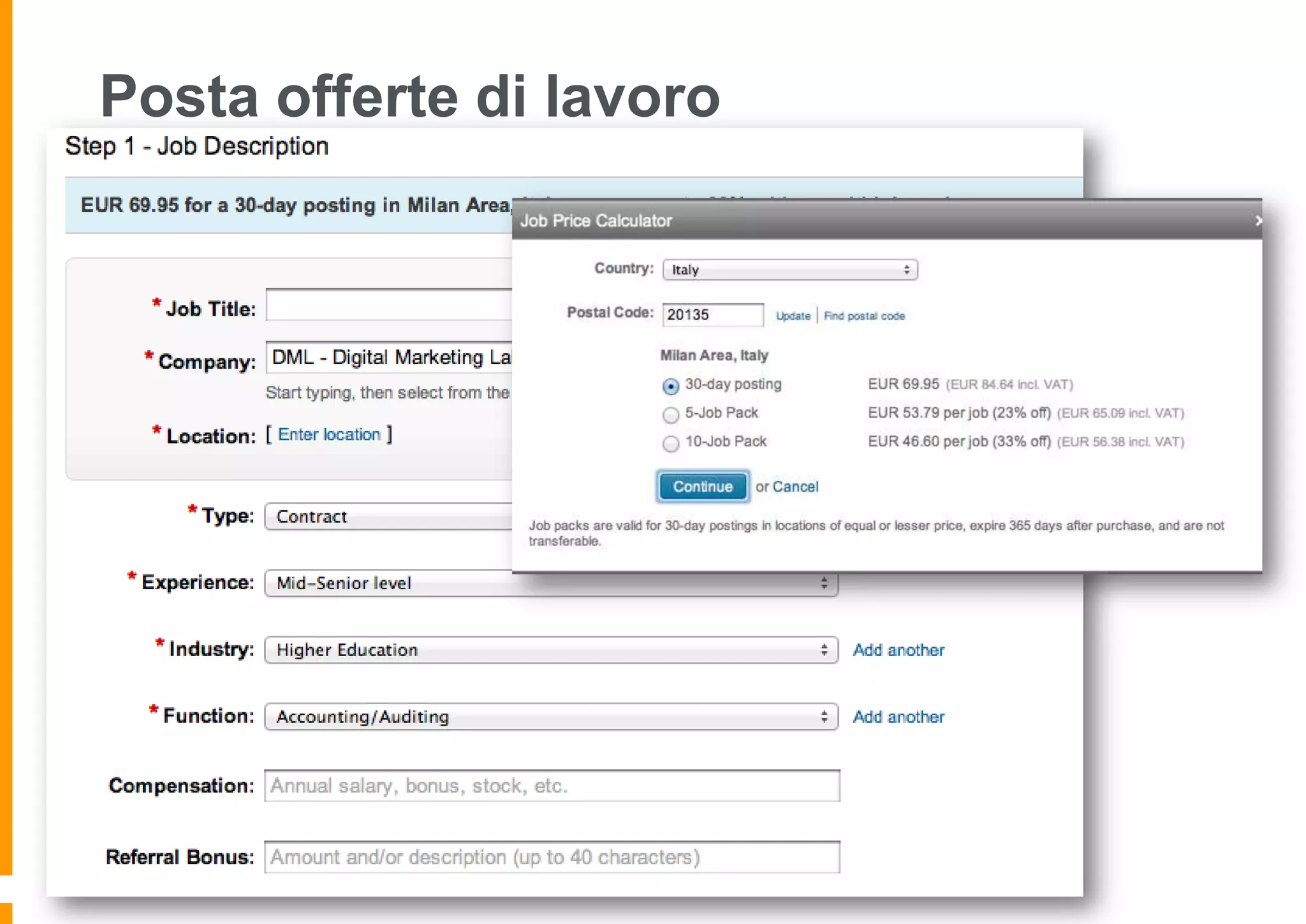 Posta offerte di lavoro

 