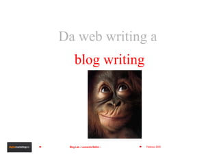 Da web writing a  blog writing 