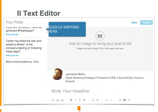 2
LEGGILE WRITING
IDEAS
Il Text Editor
 
