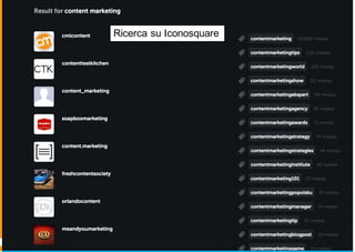 Ricerca su Iconosquare
 