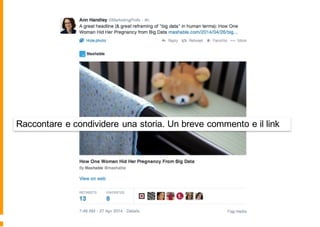 Raccontare e condividere una storia. Un breve commento e il link
 