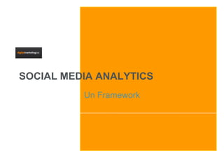 SOCIAL MEDIA ANALYTICS
          Un Framework
 