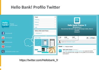 Hello	
  Bank!	
  Proﬁlo	
  Twijer	
  

https://twitter.com/Hellobank_fr

 