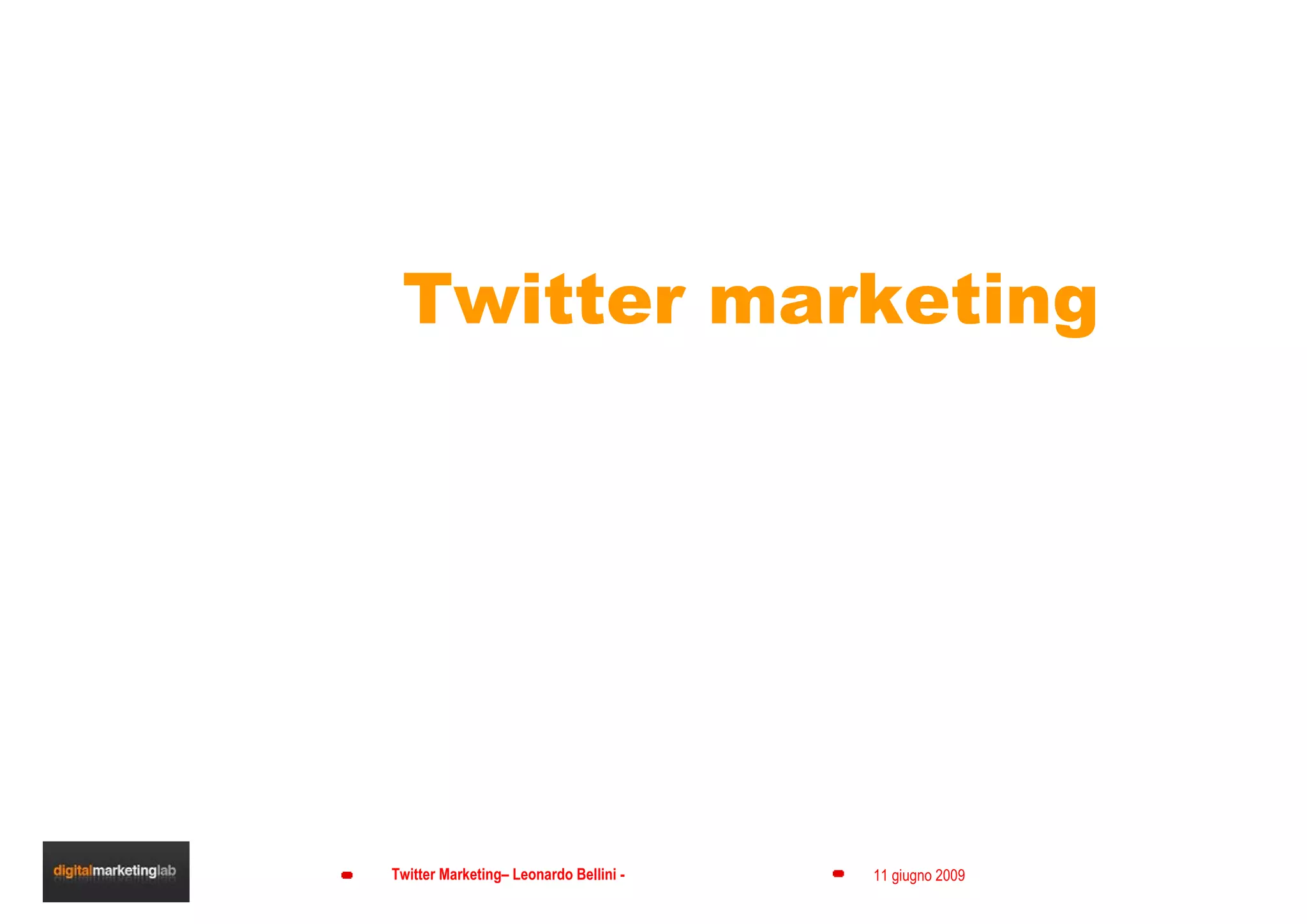 Twitter marketing 