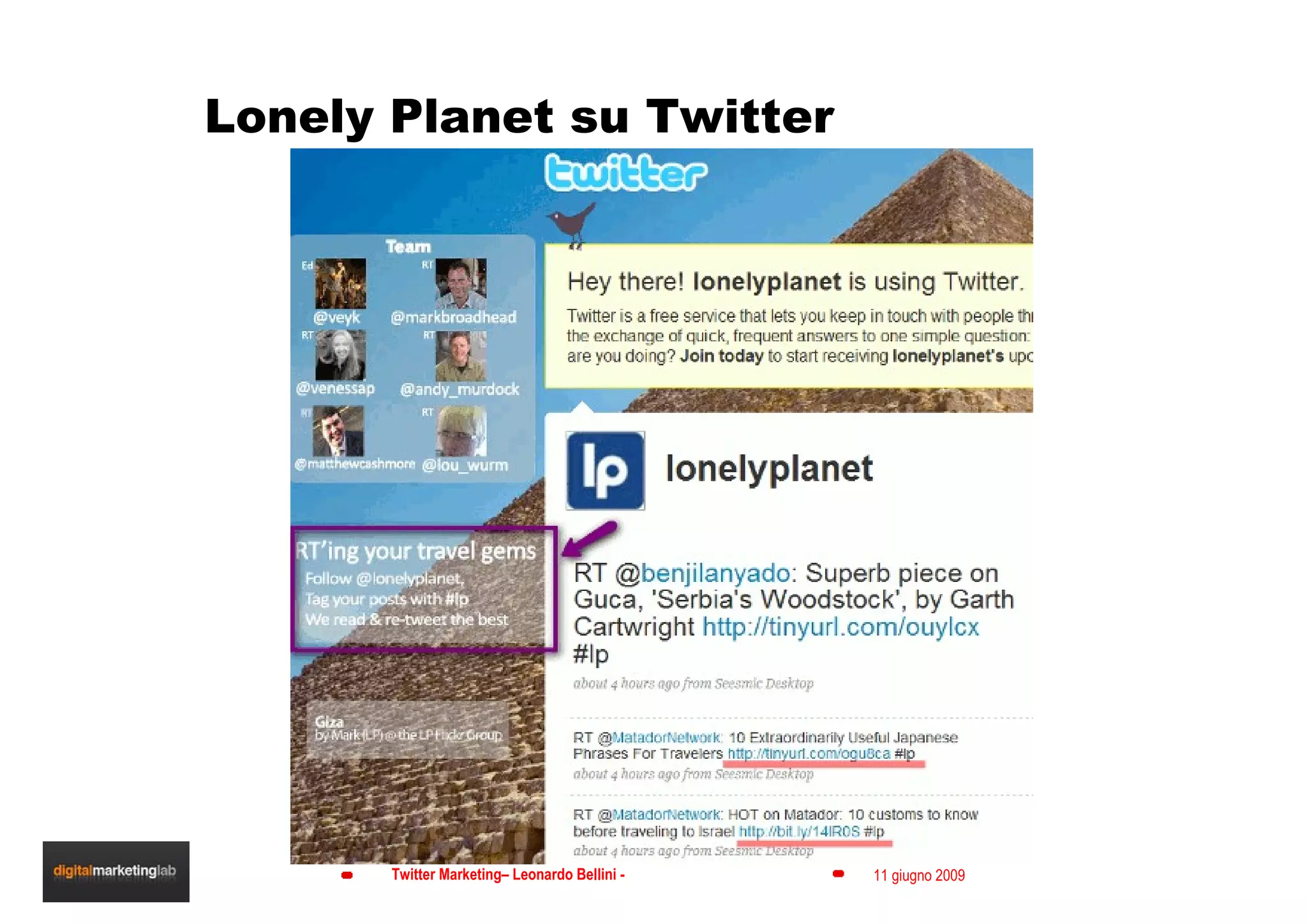 Lonely Planet su Twitter 