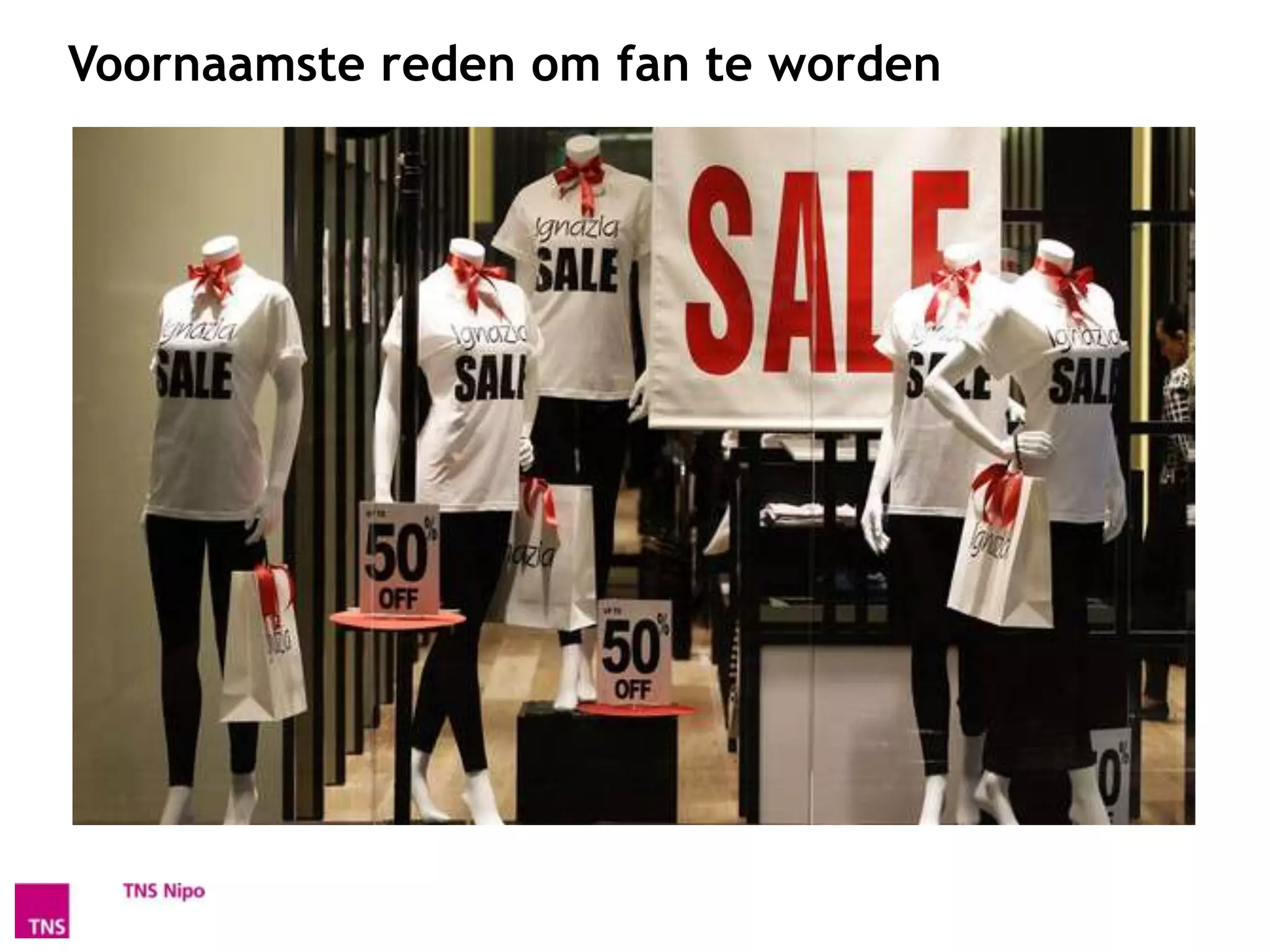 Voornaamste reden om fan te worden
 