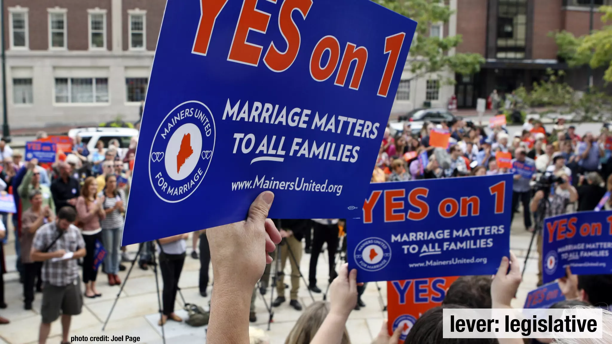 photo credit: Joel Page
                          lever: legislative
 