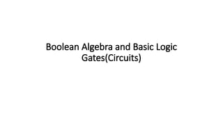 Comprehensive Guide to Boolean Algebra and Logic Gates in Digital ...