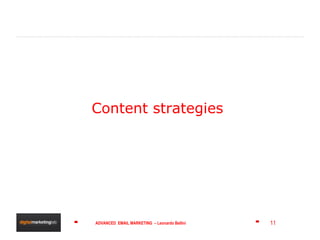 <ul><li>Content strategies </li></ul>
