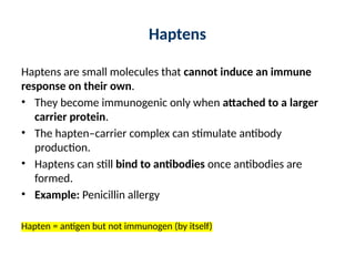 Haptens Example Comprehensive Overview of Antigens, Antibodies, and Immunodiagnostics ...