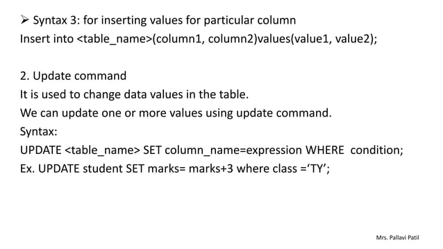 DML, DCL and TCL commands in SQL database.pptx