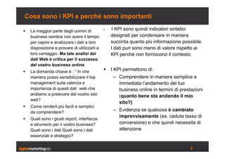 Web analytics & KPI