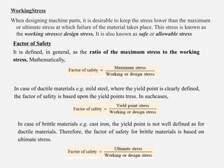design of machine elements and members in mechanical engineering | PPTX