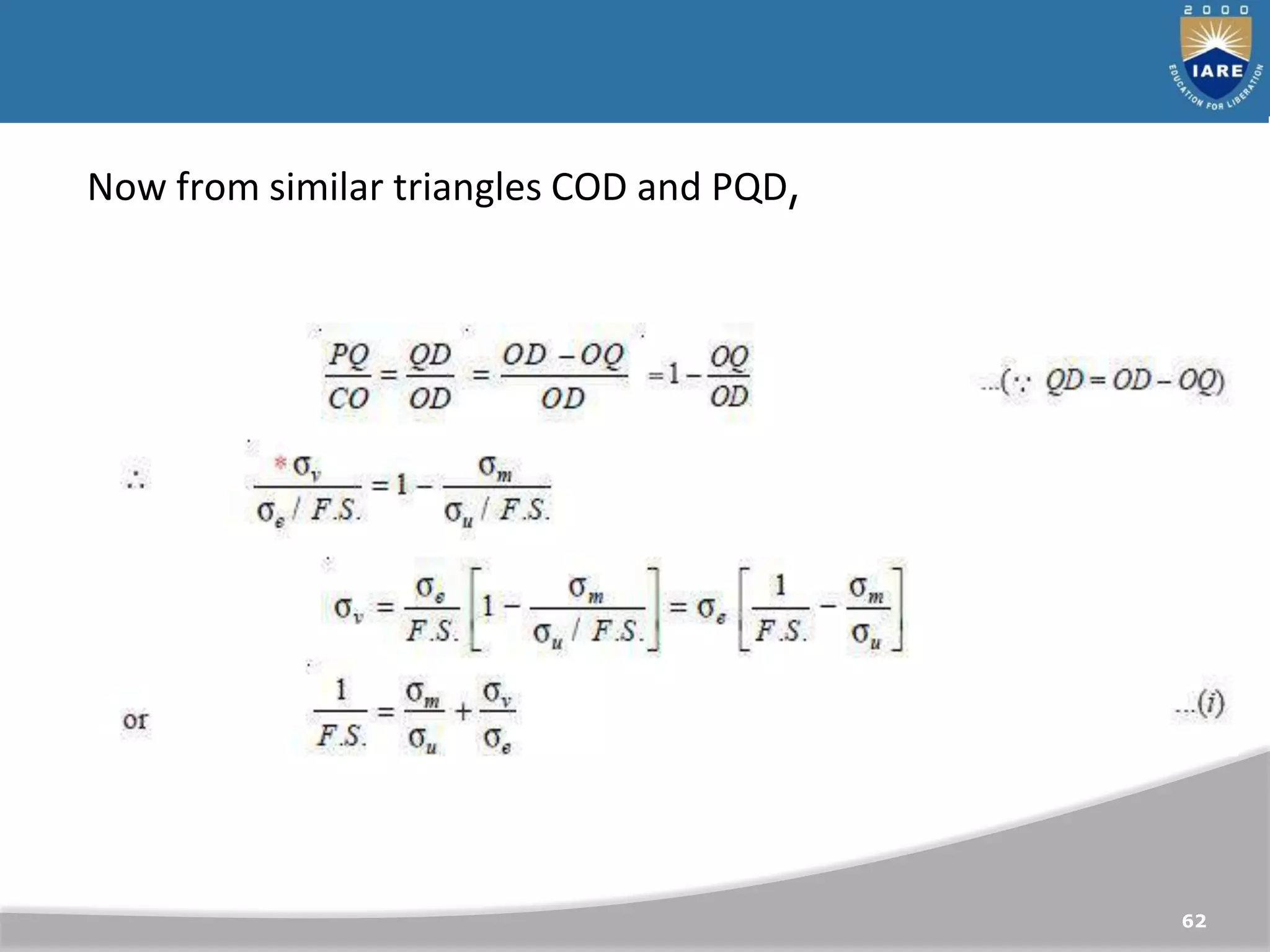 62
Now from similar triangles COD and PQD,
 