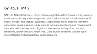 DISASTER MITIGATION AND MANAGEMENT NOTES | PPTX