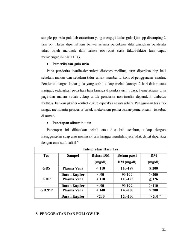 Gula Darah Normal 2 Jam Pp Diabetessembuh Com