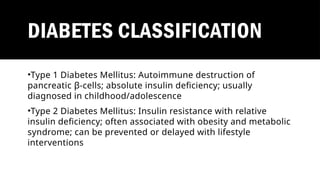 Diabetes mellitus managment according to ADA 2025 | PPTX