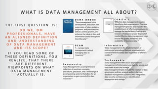 A Comparative Study of Data Management Maturity Models | PDF