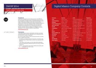 Digital Mission NYC 2014 - Company Lookbook