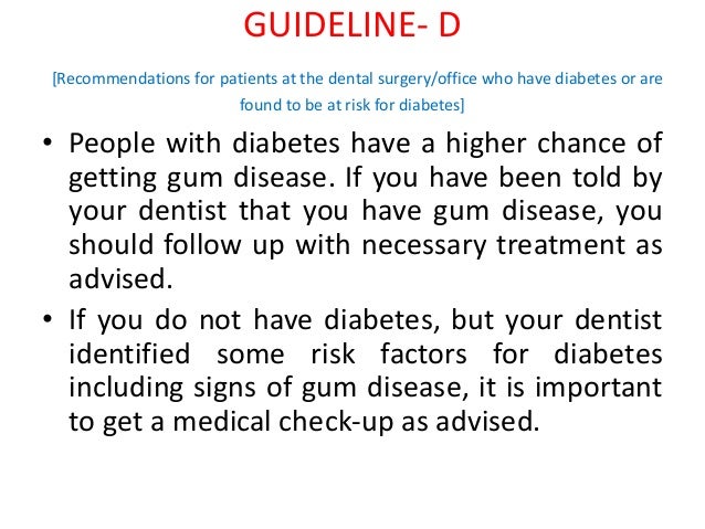 Diabetes mellitus &amp; Periodontium