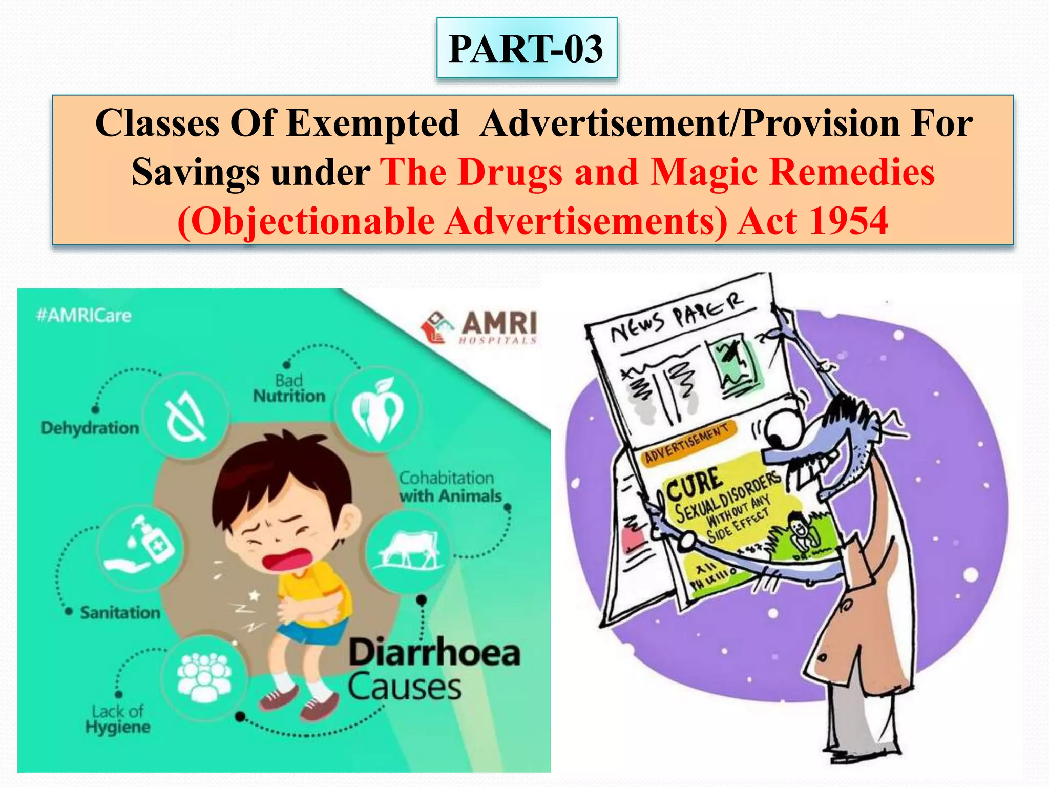 Drug & Magic Remedies Act 1954 Part3 PPT