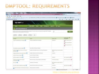 https://dmptool.org/guidance
 