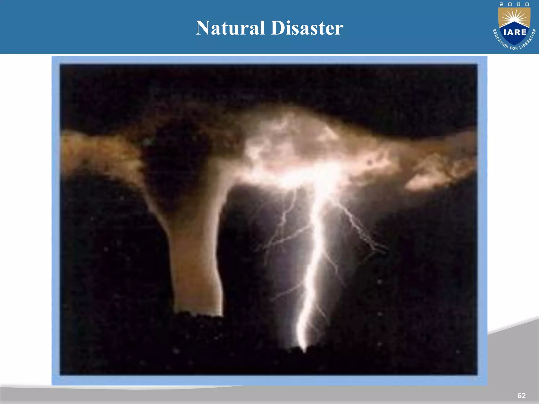 62
Natural Disaster
 