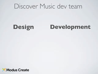 Discover Music dev team

Design      Development
 