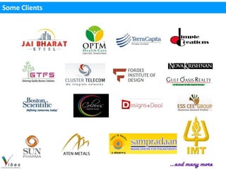 Some Clients




               …and many more
 
