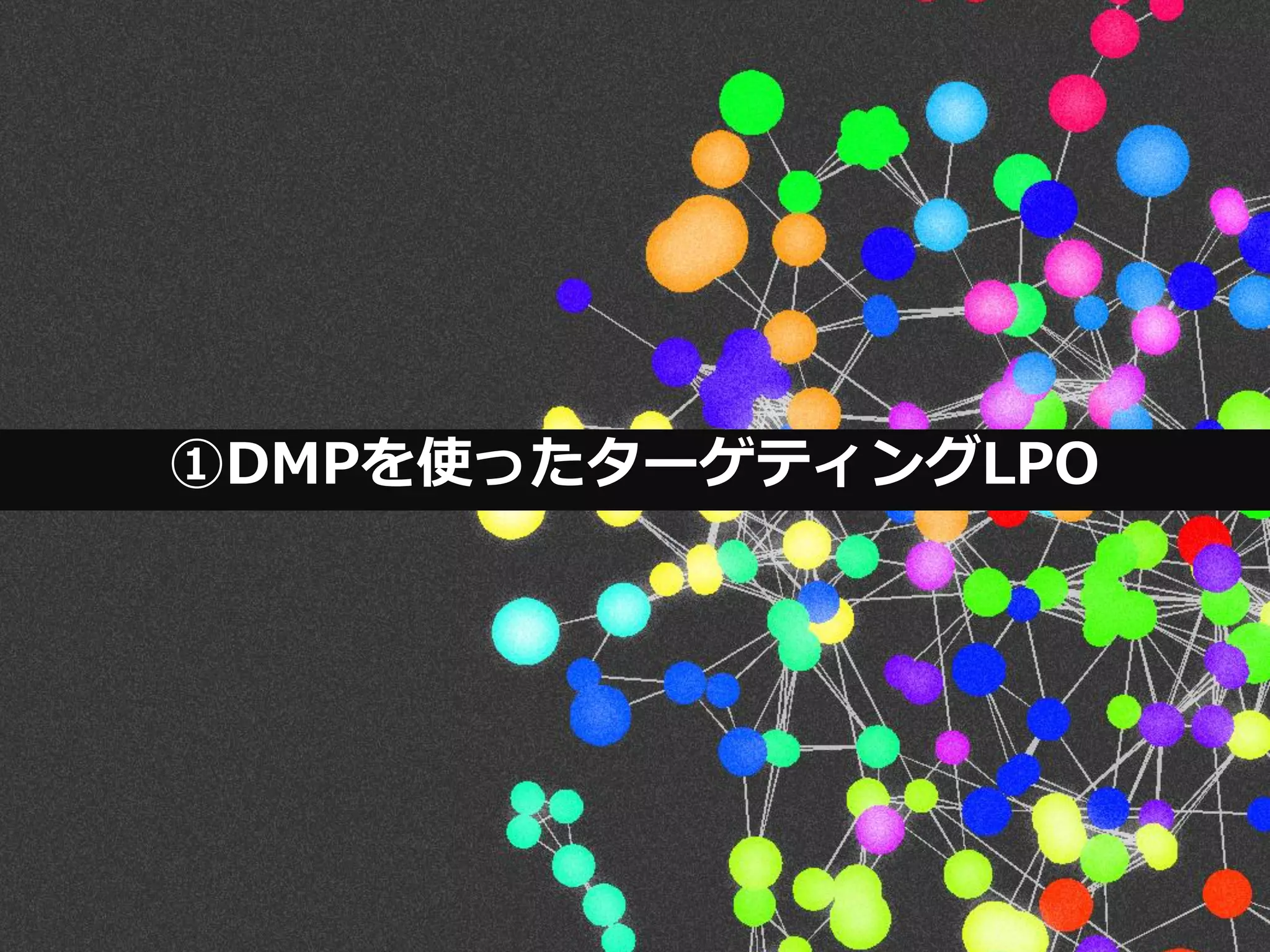 データアーティスト株式会社
①DMPを使ったターゲティングLPO
 