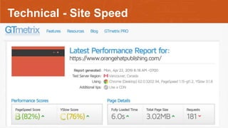 Technical - Site Speed
 