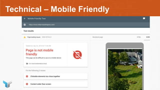 Technical – Mobile Friendly
 