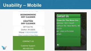 Usability – Mobile
 