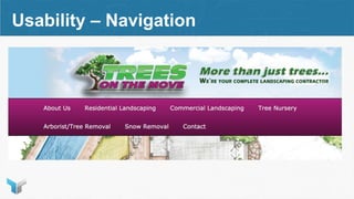 Usability – Navigation
 