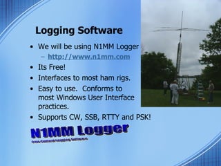 operating n1mm logger on field day