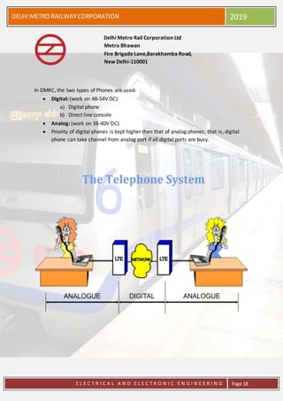 Dmrc Training Dmrc training report | DOCX