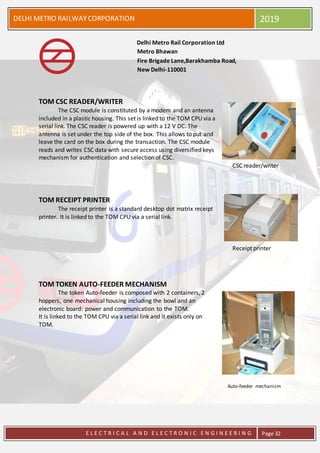 Dmrc Training Dmrc training report | DOCX