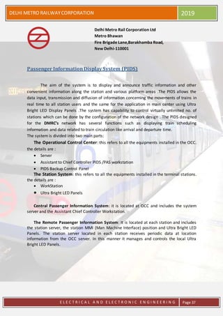Dmrc training report | DOCX