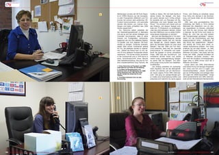 1   Wetterlagen wurden die CB-Funk-Signa-      mußte er haben. Mit viel Geld kaufte er        Firma. „Von Anfang an arbeitete meine
                                                                                                                             le im 27MHz Bereich von der Ionosphä-      seinen ersten 3m Spiegel. „Die Spie-           Frau Vicky mit, damals in der Buchhal-
                                                                                                                             re oder Troposphäre reflektiert und Tim    gel waren damals noch richtig schwer.          tung und heute leitet sie als President
                                                                                                                             konnte mit extrem weit entfernten CB-      Es handelte sich um Fiberglas mit Me-          die Firma.“
                                                                                                                             Funkern kommunizieren: „Ich sammelte       tallstreben und mein Spiegel wog 400              1991 kam eine grundsätzliche Ent-
                                                                                                                             damals QSL-Karten von meinen Emp-          Pfund.“ Tim erinnert sich heute noch an        scheidung: der Markt in Tim‘s Heimat
                                                                                                                             fängen und hatte schließlich fast 1000     das Erlebnis, mit diesem Spiegel erst-         Nebraska war abgedeckt und um bes-
                                                                                                                             Karten gesammelt.“                         mals ein TV-Programm zu empfangen.             ser expandieren zu können, entschied
                                                                                                                               Tim Heinrichs selbst arbeitete bei       „Das war eine Sensation damals, mitten         sich Rick für den Umzug nach Atlanta
                                                                                                                             der Eisenbahngesellschaft in Nebraska      aus dem Weltraum aus so weiter Entfer-         in Georgia, wo die Firma noch heute zu
                                                                                                                             und als es sich bei seinen Kollegen und    nung etwas empfangen zu können.“               finden ist. „Von hier aus sind einfach
                                                                                                                             Freunden herumsprach, dass er seine           Nun kam der Wendepunkt in Tim Hein-         die Transportwege günstiger,“ rationa-
                                                                                                                             Freizeit mit Funkgeräten verbrachte,       richs Feierabendbeschäftigung: wenige          lisiert Tim die Entscheidung und fügt
                                                                                                                             begannen sie, ihm ihre defekten Radios,    Monate später kaufte ihm ein Farmer            augenzwinkernd hinzu: „Außerdem ist
                                                                                                                             TV-Geräte und ihre eigenen CB-Funk-        den Spiegel ab. „Damit begann alles,           das Klima hier angenehmer.“ Tatsäch-
                                                                                                                             Geräte zu bringen. Zunächst mühsam,        denn als nächstes kaufte ich zwei neue         lich konnte die Firma jetzt einen ra-
                                                                                                                             später aber immer routinierter gelang      Spiegel.“ Das war 1980 und Tim Hein-           santen Aufschwung erleben. Von Vicky
                                                                                                                             es Tim, die defekten Geräte zu reparie-    richs erkannte, dass hier ein Geschäft         erfahren wir ein paar Zahlen: „In 1991
                                                                                                                             ren. „Selbst die Polizei kam zu mir, da-   schlummerte. Er verkaufte und instal-          erzielte DMS einen Umsatz von etwa 2
                                                                                                                             mit ich ihre defekten Funkgeräte wieder    lierte die Spiegel in immer schnellerer        Millionen US-Dollar.“ Das beste Jahr der
                                                                                                                             reparierte.“ Tim wurde immer versierter    Folge. 1982 kam der Durchbruch: „Ich           Firma war 2008: „Damals erzielten wir
                                                                                                                             in der Funktechnik und in 1979 las er in   investierte 40.000 Dollar und kaufte           12 Millionen US-Dollar Umsatz.“ Seit
                                                                                                                             einer Technikzeitschrift einen Bericht     meine erste Lastwagenladung Spiegel:           dem sind die Umsätze zurückgegangen,
                                                                                                                             über Satellitenempfang. Das war für Tim    es waren 500 3m Spiegel.“ Tim Hein-            lagen aber in 2009 immer noch bei 9
                                                                                                                             eine unwiderstehliche neue Technik, die    richs junge Firma wurde zum Satelliten-        Millionen US-Dollar.“
                                                                                                                                                                        Großhändler.                                      Lange Jahre war DMS International
                                                                                                                             1. Vicky Heinrichs ist President von DMS      „Am Anfang arbeitete ich zweiseitig:        eine kleine Firma mit wenigen Angestell-
                                                                                                                             International und leitet die Verwaltung.
                                                                                                                             2. Ivy Bliss ist Rezeptionistin und
                                                                                                                                                                        mein regulärer Job bei der Bahngesell-         ten: Vicky und Tim und 1-2 Lager- und
                                                                                                                             kümmert sich um die Webseite von DMS       schaft und abends und am Wochenen-             Versandmitarbeiter. „Heute beschäfti-
                                                                                                                             (www.dmsiusa.com). Wer die Firma           de meine eigene Firma DMS Internati-           gen wir 10 Mitarbeiter und verfügen über
                                                                                                                             anruft, landet als erstes bei ihr am
                                                                                                                             Telefon.                                   onal.“ Das ging nur wenige Monate gut:         ein Lager mit 14000 Squarefeet.“ Lange
                                                                                                                             3. Tina Ryan kümmert sich um das           er mußte eine Entscheidung treffen und         Jahre konzentrierte sich DMS Internati-
                                                                                                                             Accounting                                 entschied sich natürlich für seine eigene      onal auf den Heimatmarkt Nordamerika,




                                                                                                                         2   3




190 TELE-satellite International — The World‘s Largest Digital TV Trade Magazine — 09-10/2012 — www.TELE-satellite.com                                                      www.TELE-satellite.com — 09-10/2012 — TELE-satellite International — 全球发行量最大的数字电视杂志   191
 