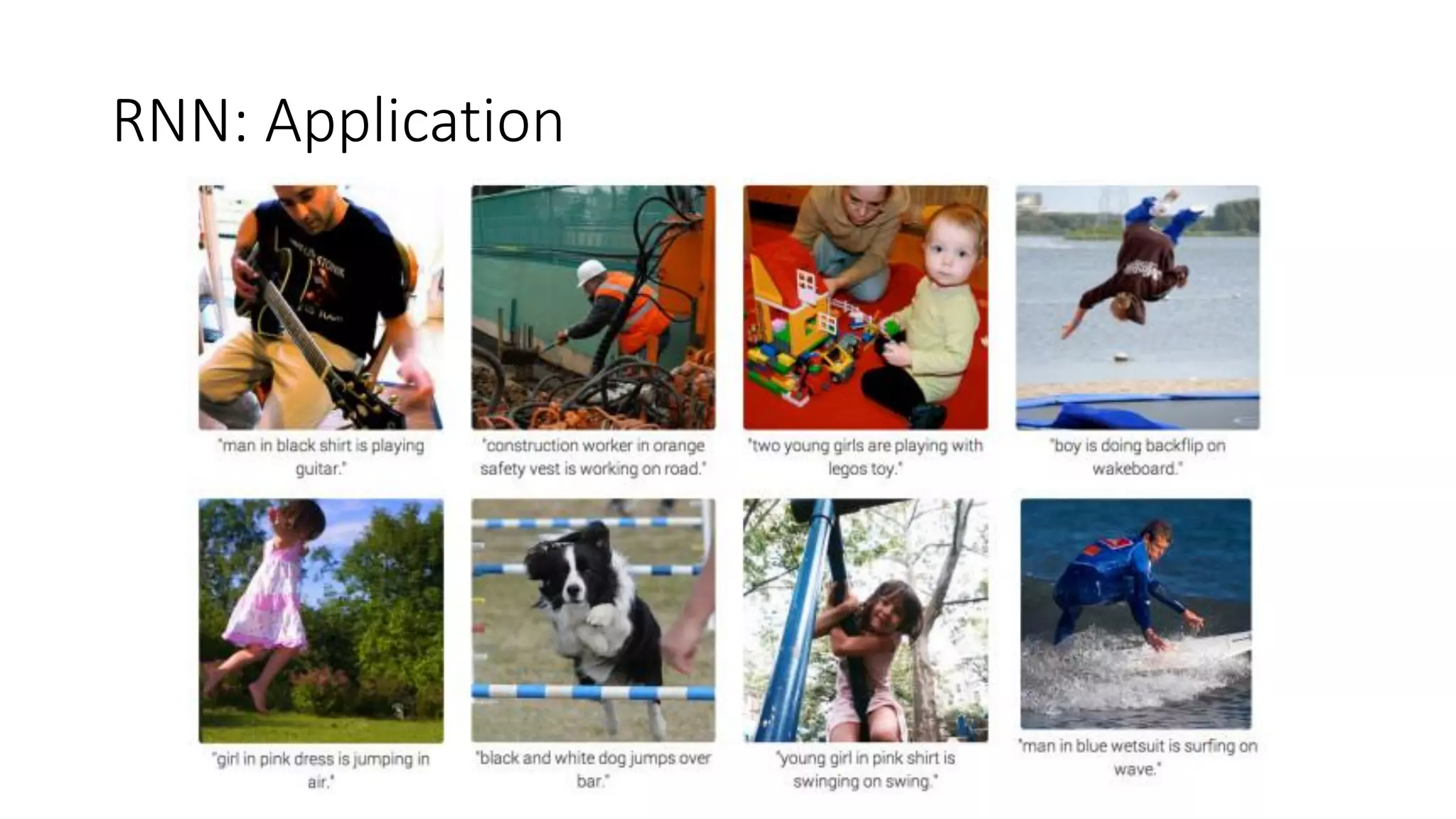 RNN: Application
 