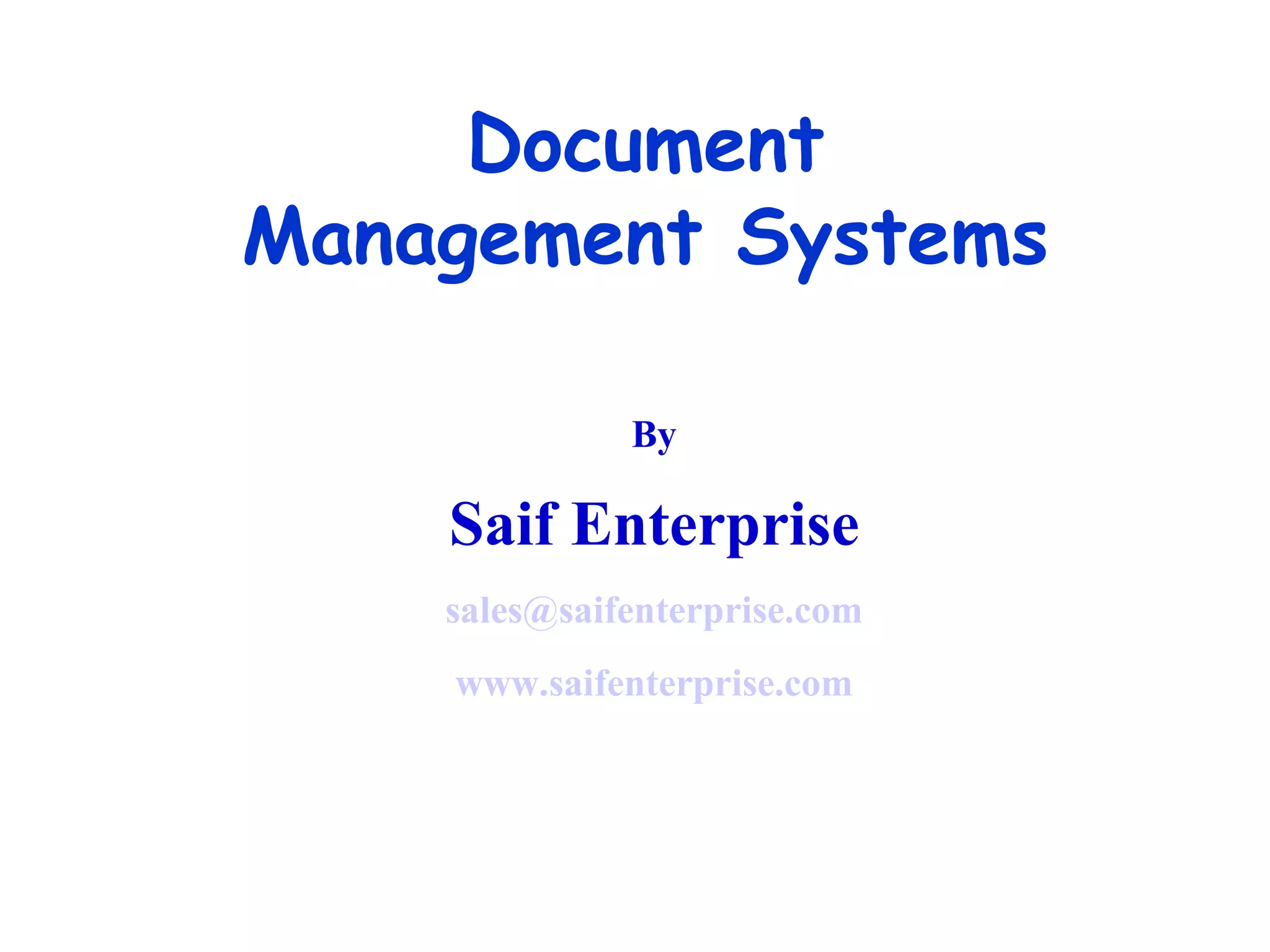 Document Management System Overview | PPT