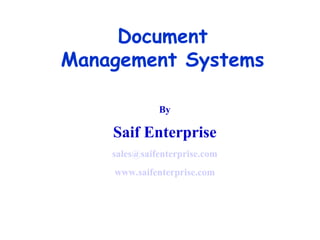 Document Management System Overview | PPT