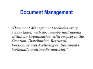 Document Management System Overview | PPT