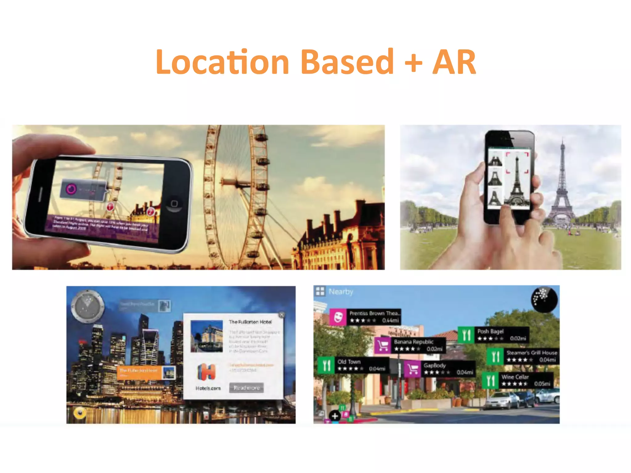 Loca9on	
  Based	
  +	
  AR	
  
 