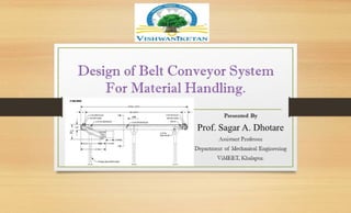 PPT on Theory of Design of Conveyor System for Material Handling