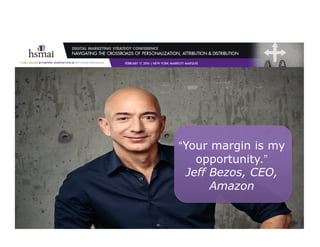 ©	2016	–	Tim	Peter	&	Associates	
“Your margin is my
opportunity.”
Jeff Bezos, CEO,
Amazon
 