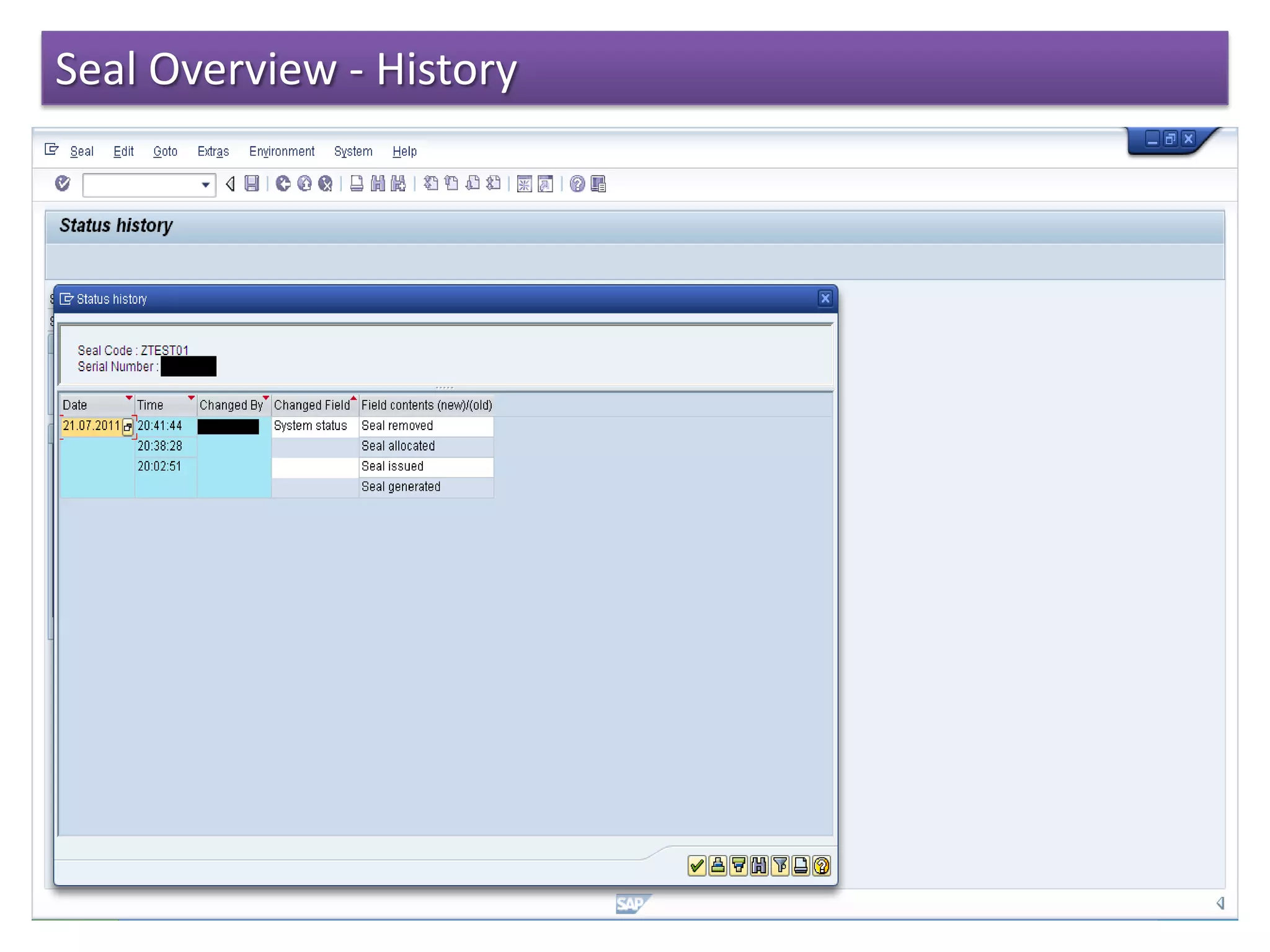 Seal Overview - History